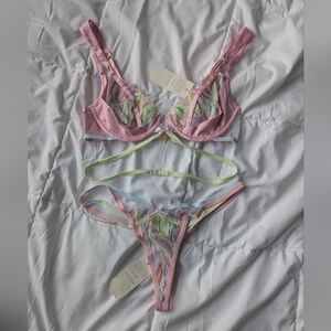 For Love And Lemons Pastel Lingerie Set